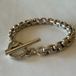 King Baby Studio Sterling Silver Box Link Bracelet